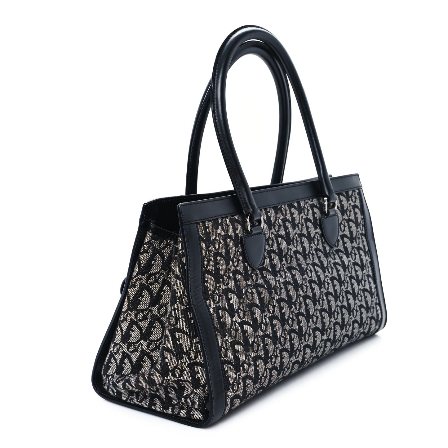 Monogram Calfskin Pocket Tote Black