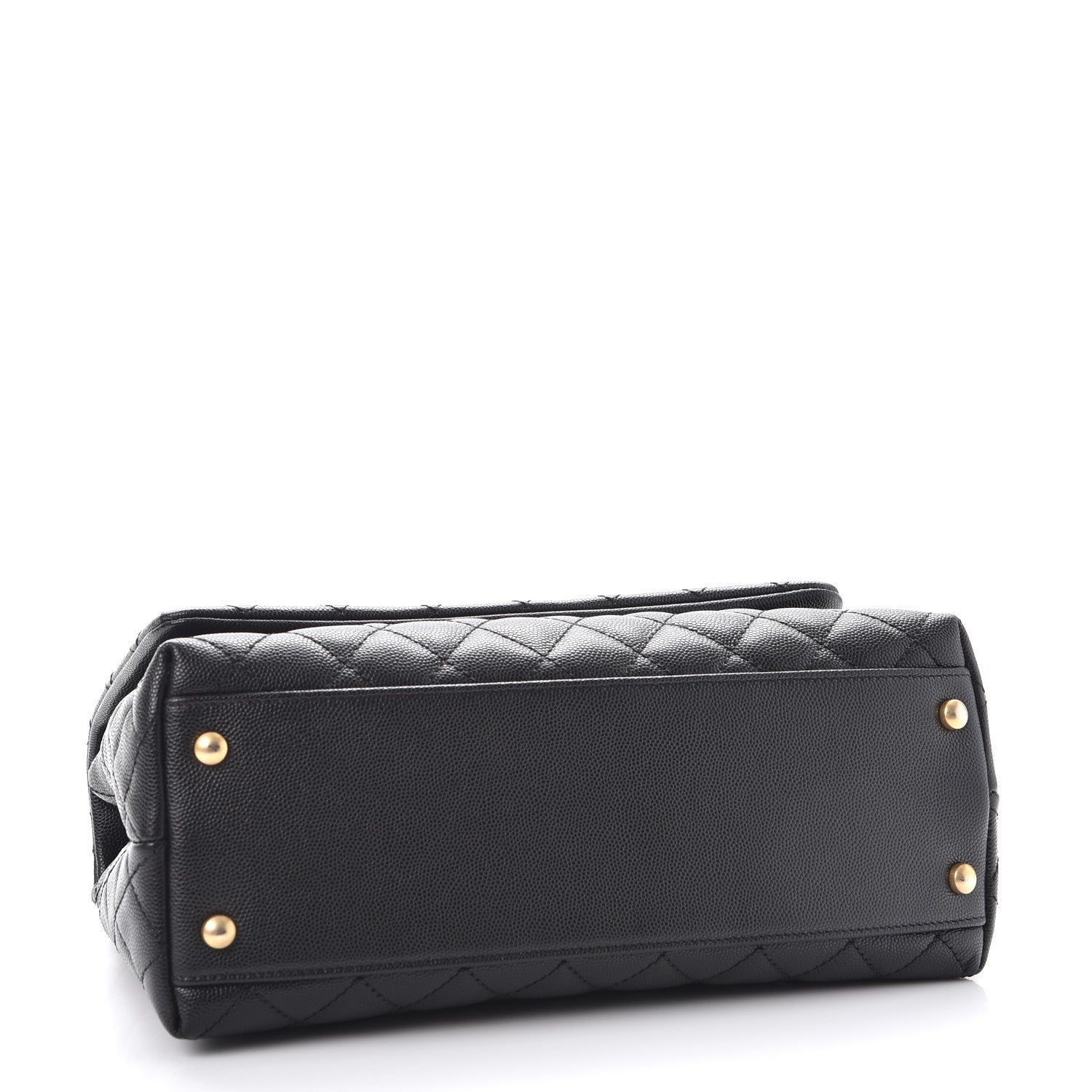 Chanel Caviar Lizard Quilted Small Coco Handle Flap Black 4 of 8