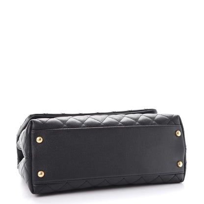 Chanel Caviar Lizard Quilted Small Coco Handle Flap Black 4 of 8