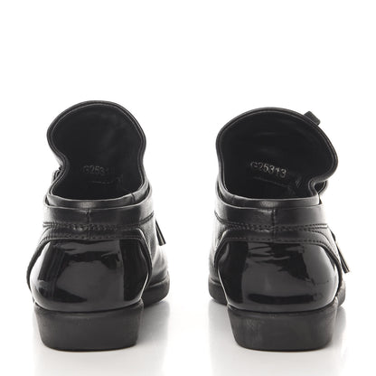 Chanel Lambskin Patent Cap Toe CC Sneakers 36.5 Black 6 of 9