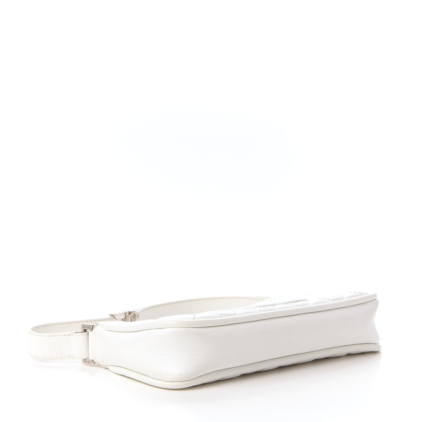 Caviar Quilted Timeless CC Shoulder Bag White