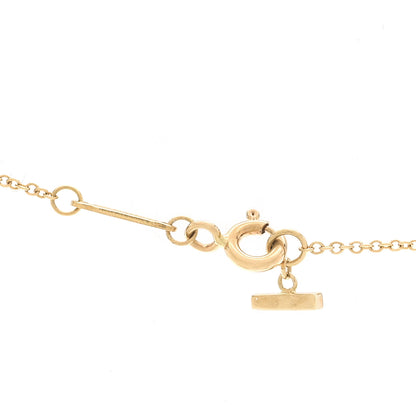 Tiffany 18K Yellow Gold Small T Smile Pendant Necklace 4 of 6