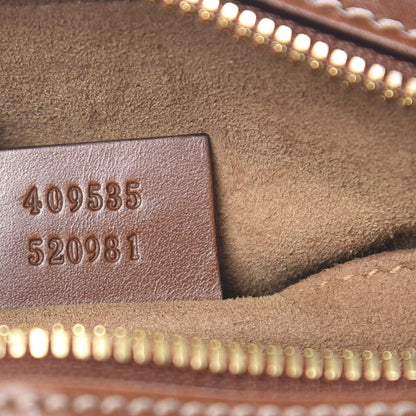 Gucci GG Supreme Monogram Cuoio Toscano Mini Chain Shoulder Bag Beige Ebony Cuir 7 of 12