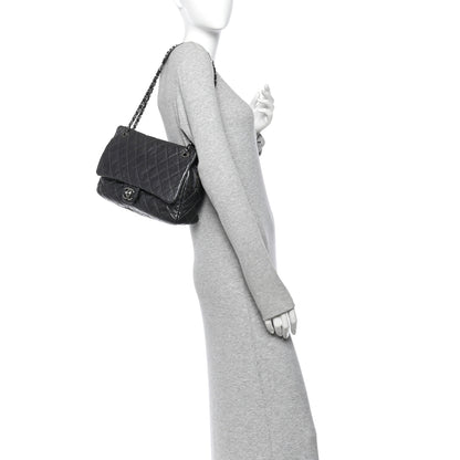 Chanel Iridescent Caviar Quilted Large Chic Flap Grey 2 of 10