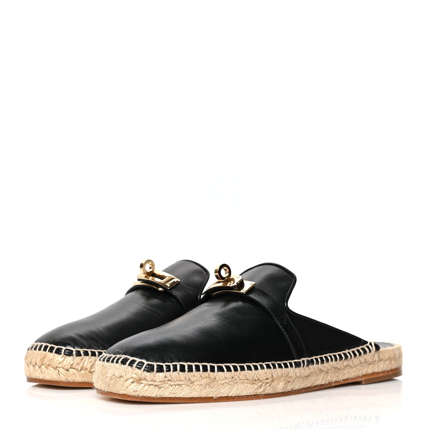 Goatskin Feria Espadrille 37 Black