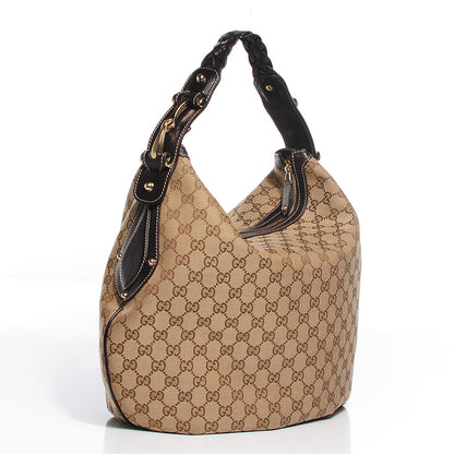 Gucci Monogram Pelham Medium Hobo Dark Brown 3 of 7