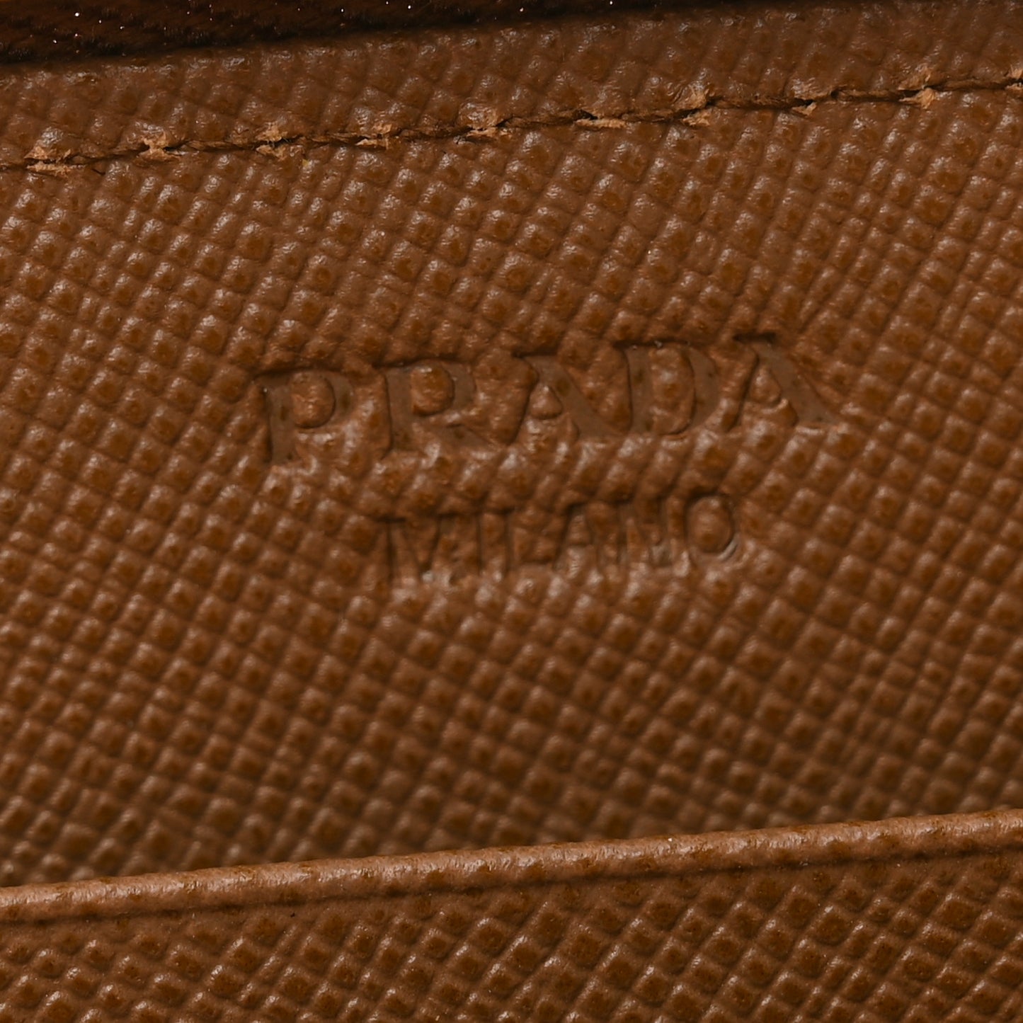 Saffiano Triangle Zip Around Wallet Caramel