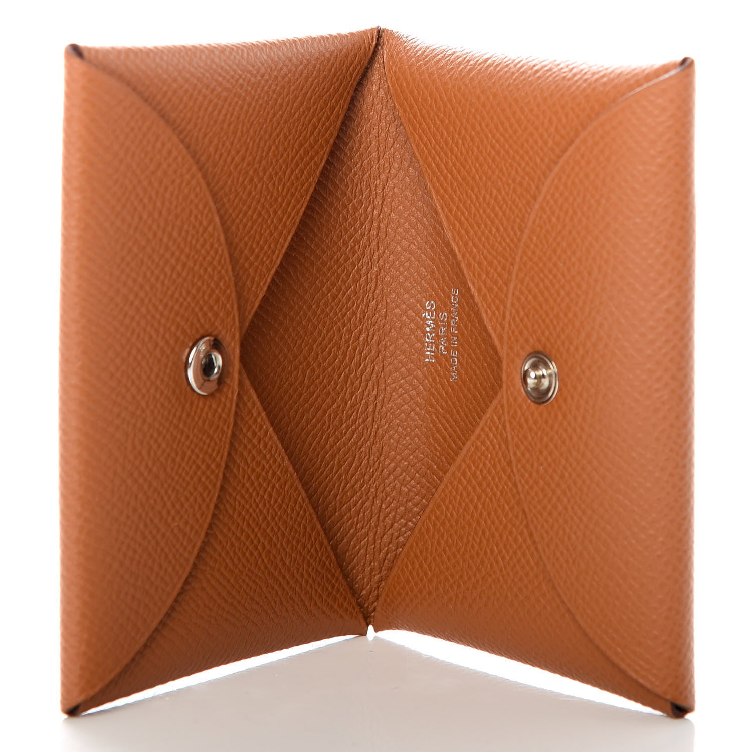 Hermes Epsom Calvi Card Case Gold 5 of 7