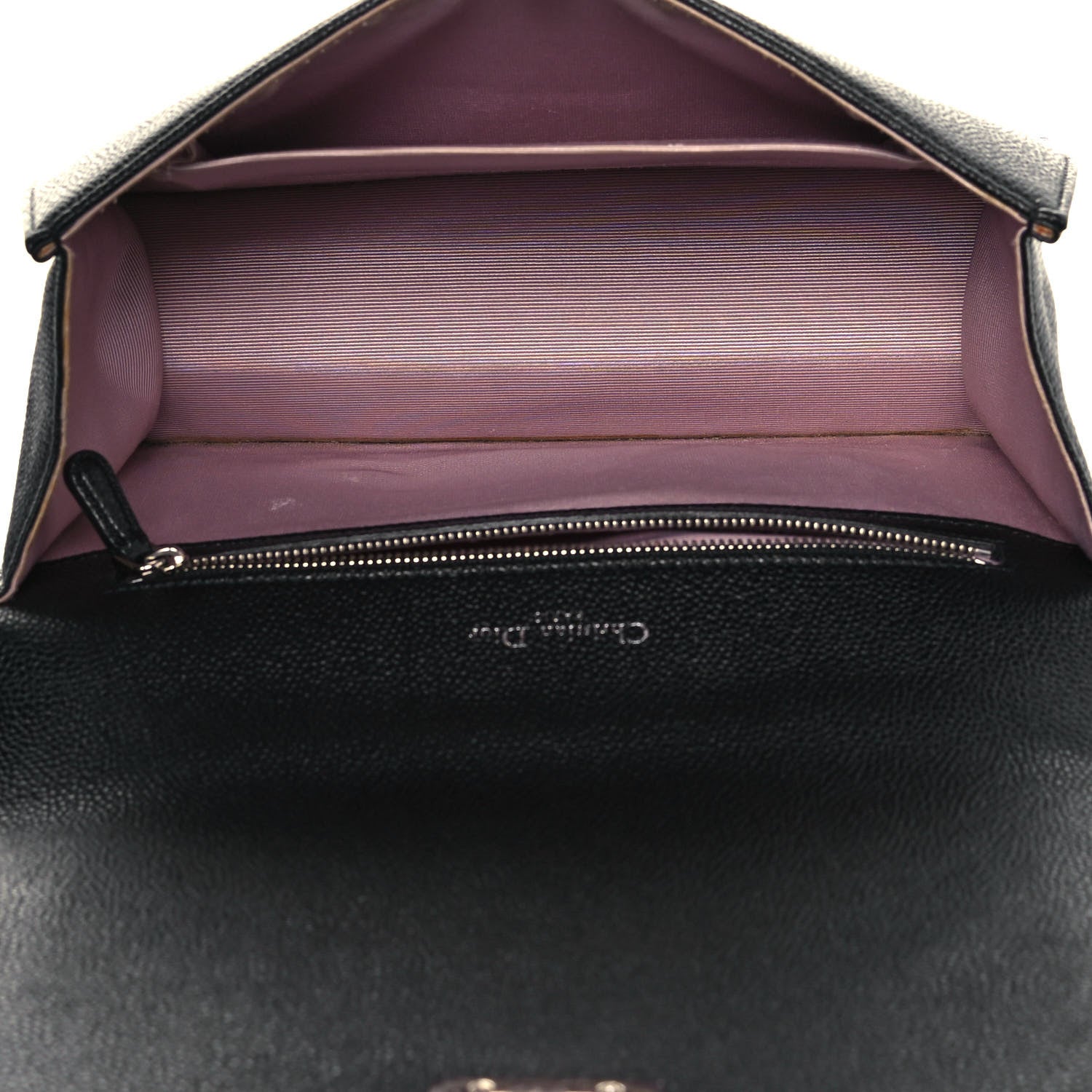 Christian Dior Grained Calfskin Medium Diorama Flap Bag Black 4 of 18