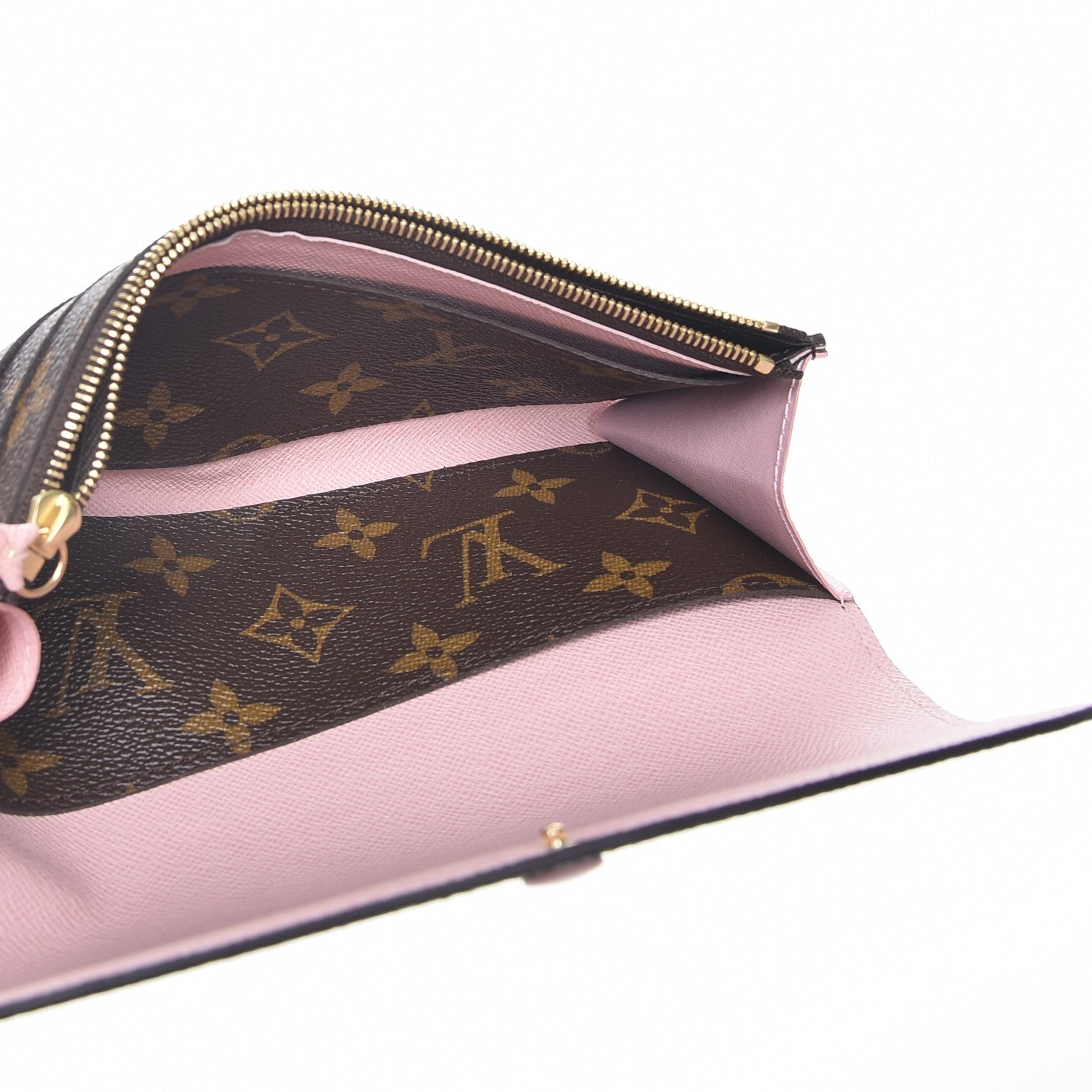 Louis Vuitton Monogram Emilie Wallet Rose Ballerine 5 of 7