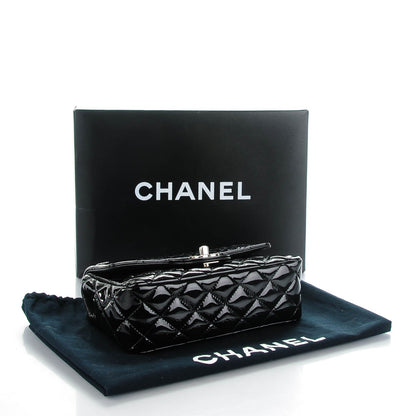 Chanel Patent Calfskin Quilted Mini Rectangular Flap Black 4 of 8