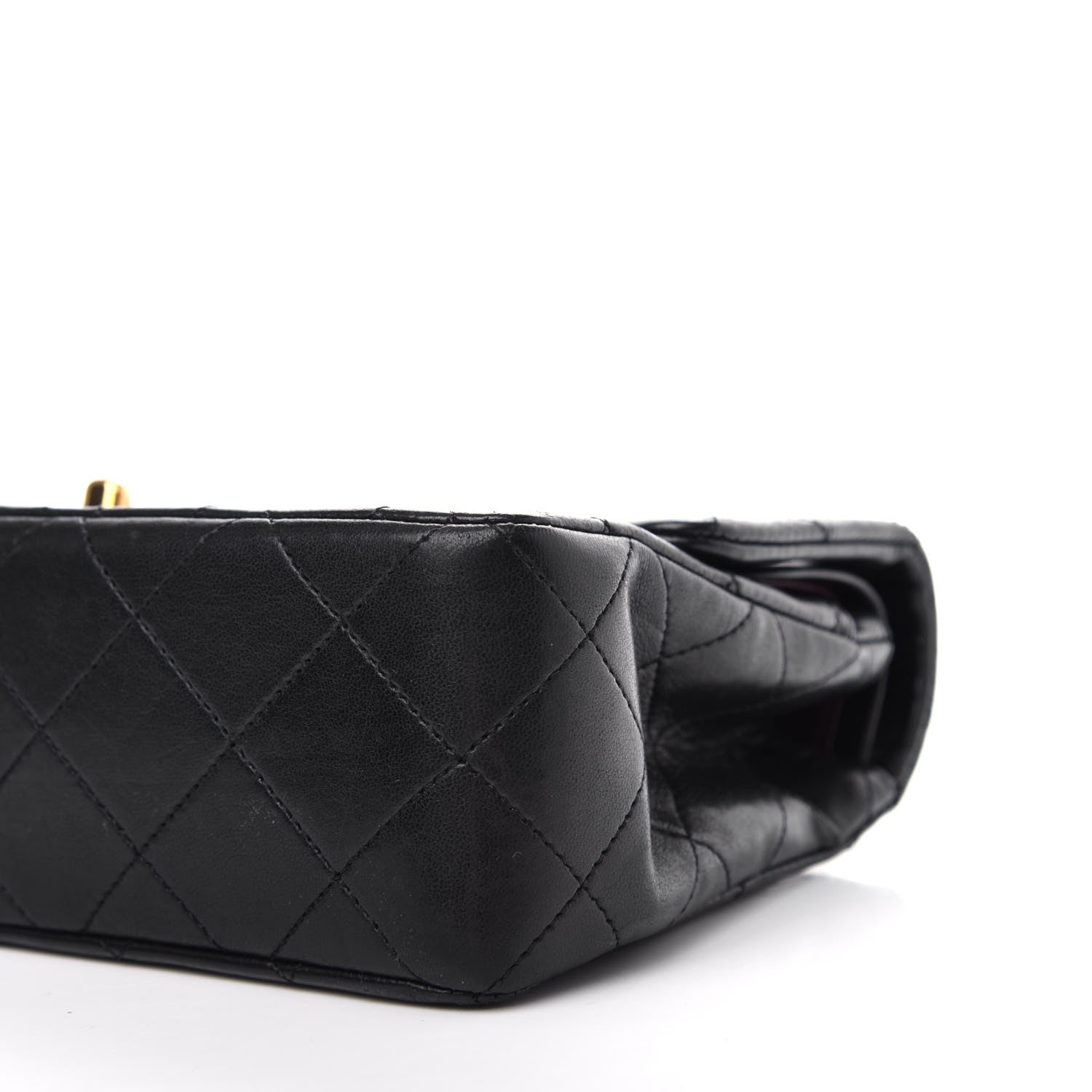Chanel Lambskin Quilted Small Double Flap Black 9 of 10
