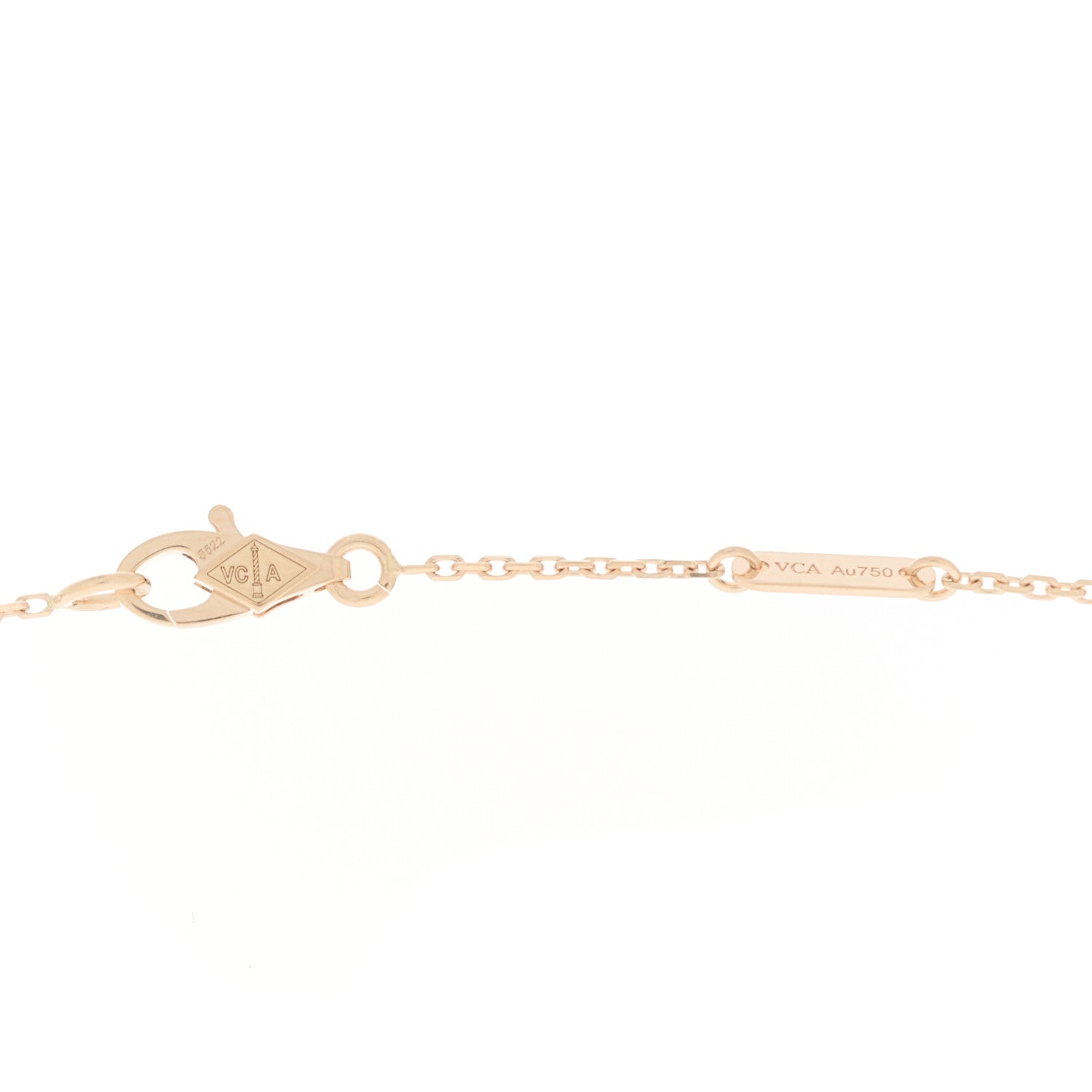 Van Cleef & Arpels 18K Rose Gold Carnelian Sweet Alhambra Pendant 5 of 5