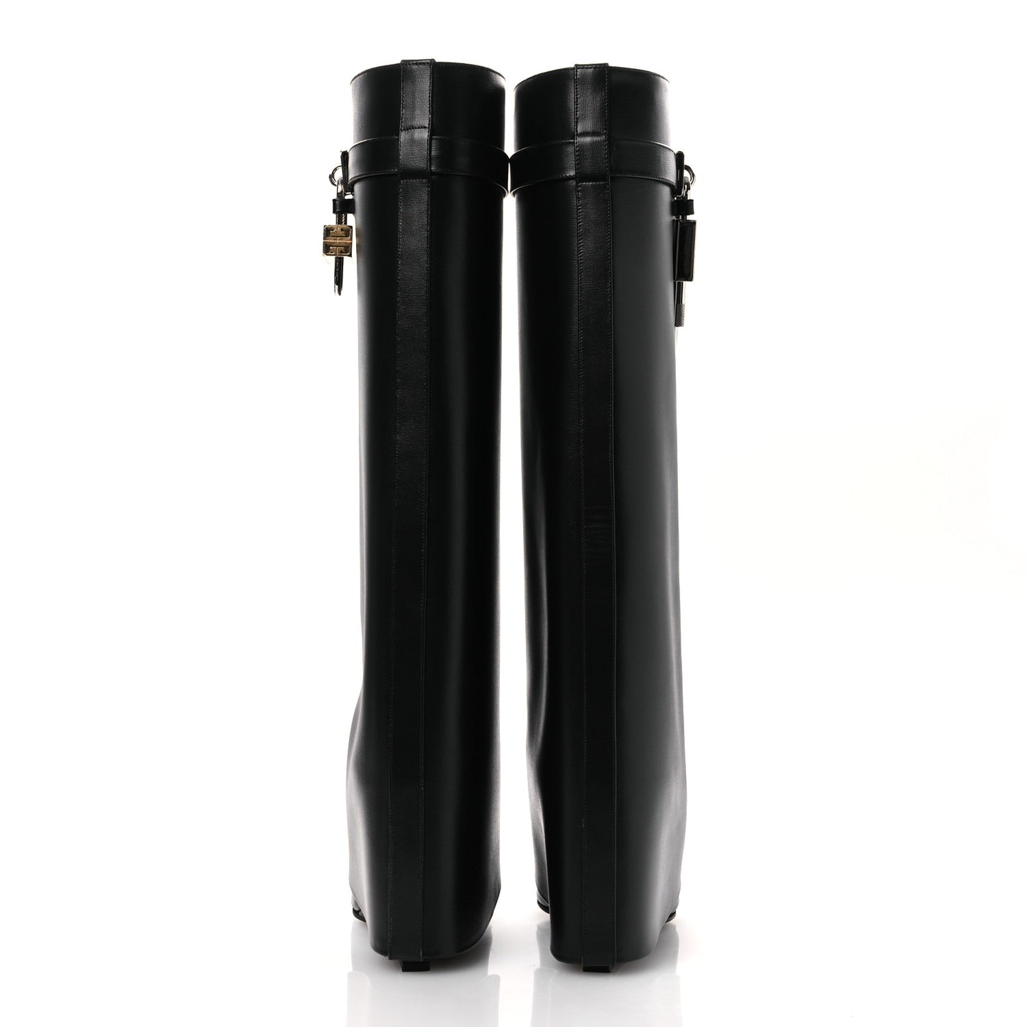 Calfskin Shark Lock Pant Boots 40 Black