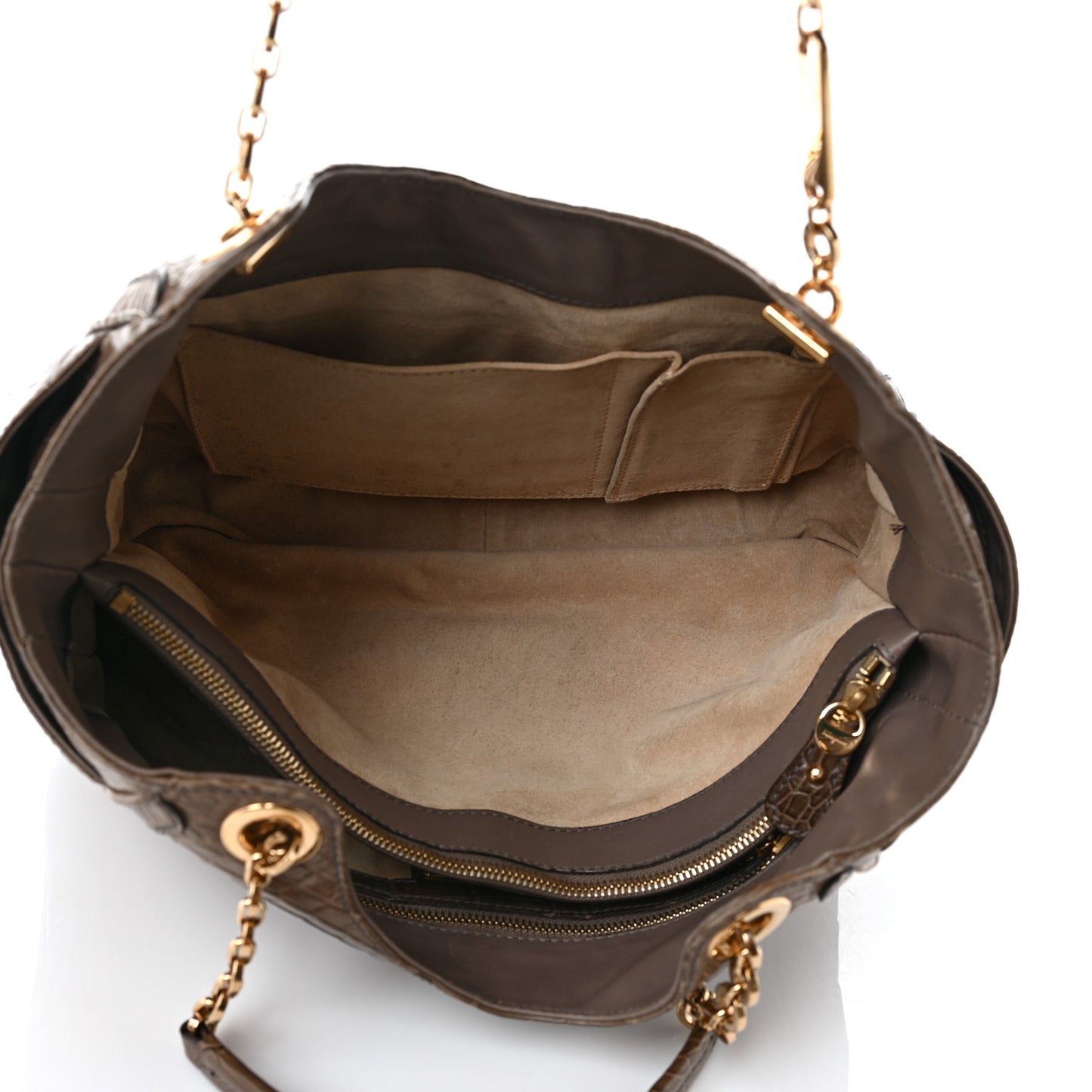 Crocodile Betulla Tote Brown