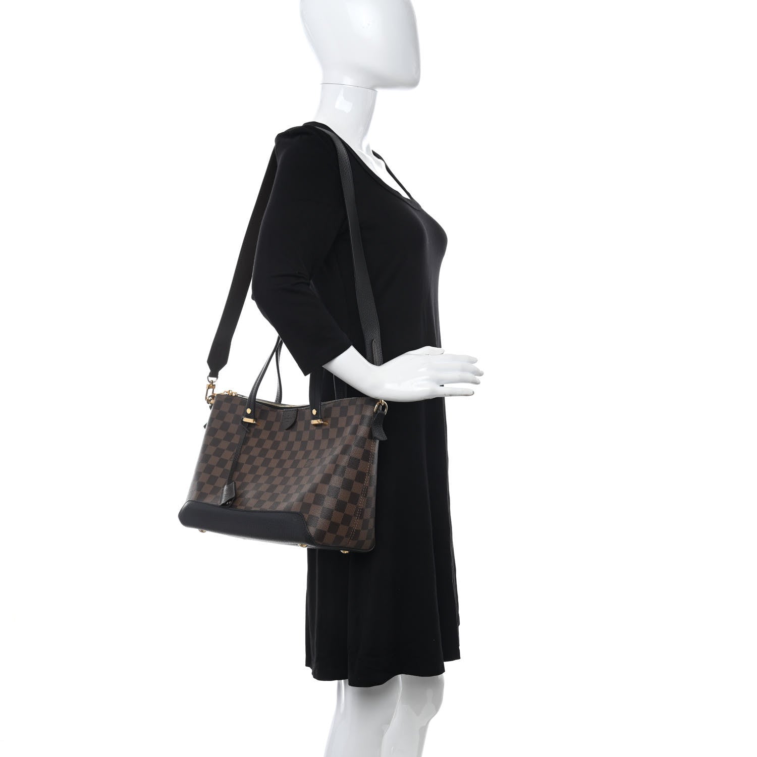Louis Vuitton Damier Ebene Hyde Park Black 2 of 8