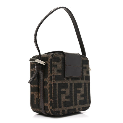 Fendi Zucca Mini Baguette Box Bag Tobacco Black 3 of 9