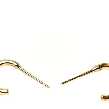 Chanel Metal Bead Round CC Drop Earrings Gold 3 of 4