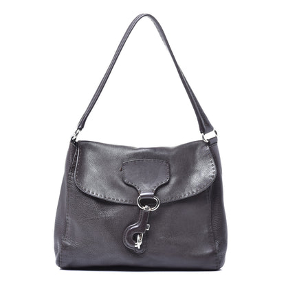Prada Vitello Daino Shoulder Flap Bag Caffe Naturale 1 of 8