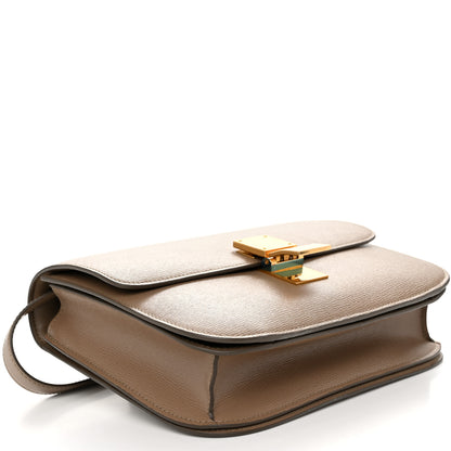 Celine Liege Calfskin Medium Classic Box Flap Bag Taupe 4 of 11