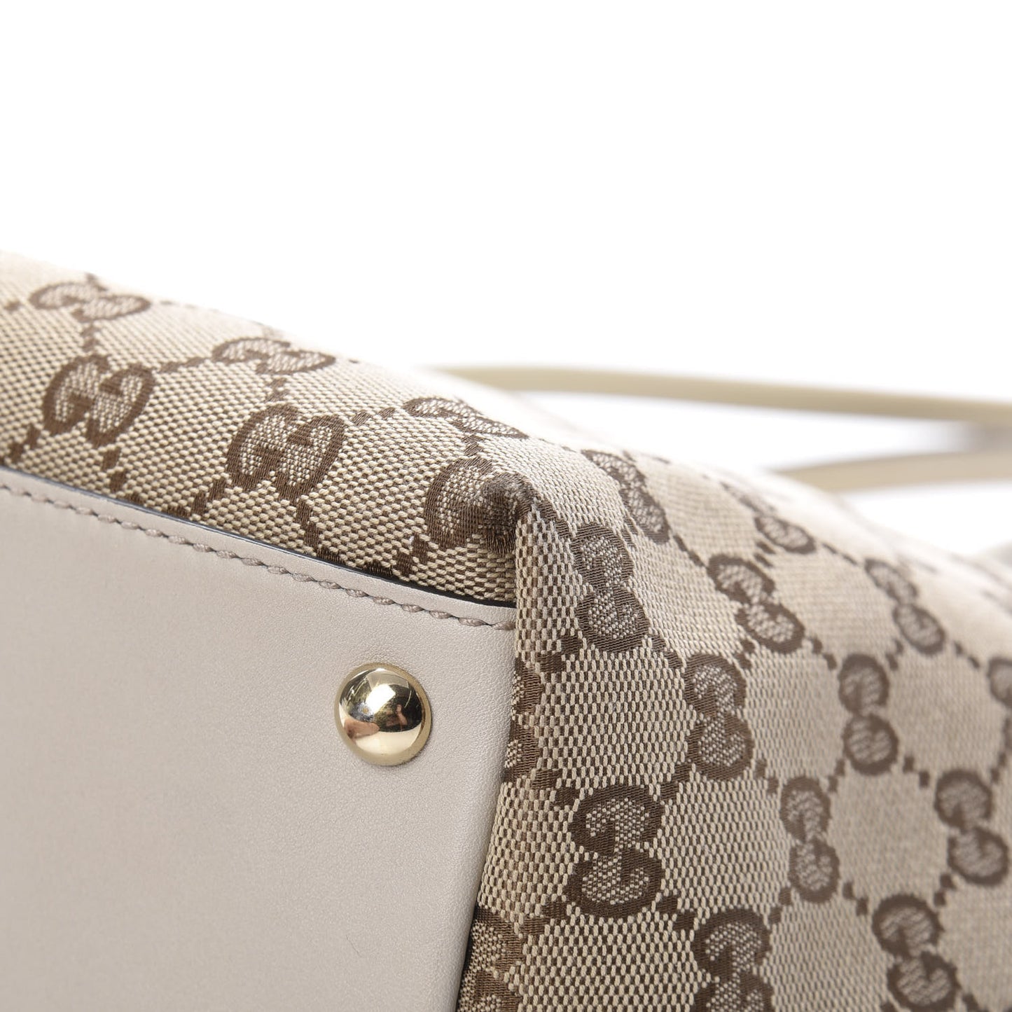Monogram Medium New Britt Tote Off White
