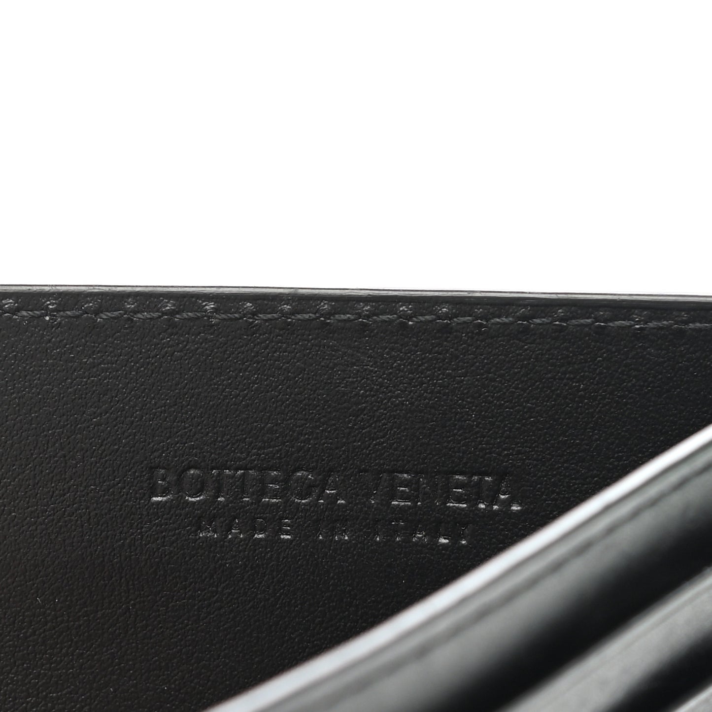 Intrecciato Card Holder Black
