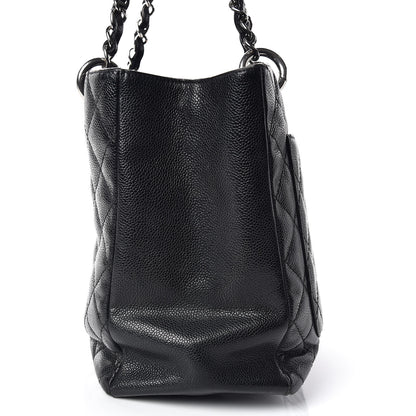 Chanel Caviar Quilted Grand Shopping Tote GST Black 22 of 24