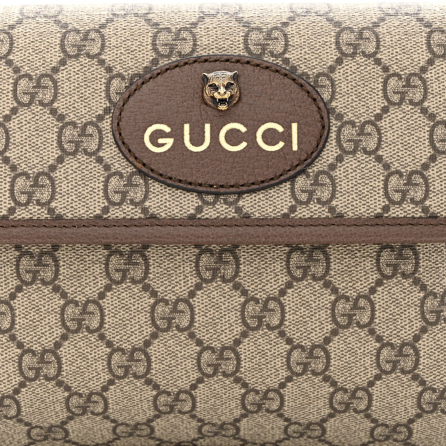 Gucci GG Supreme Monogram Neo Vintage Web Belt Bag Brown 8 of 11