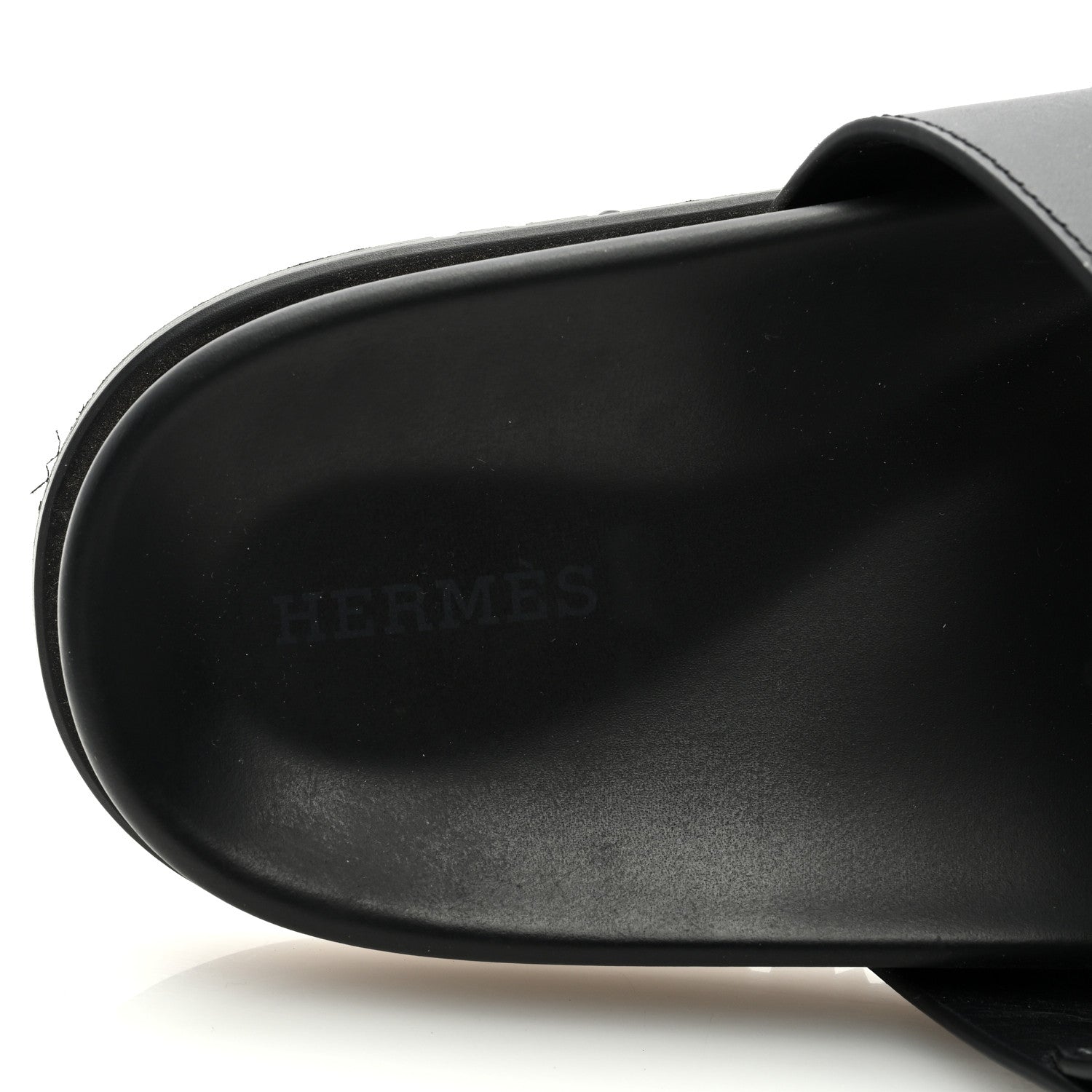 Hermes Calfskin Womens Chypre Sandals 40 Black 7 of 8