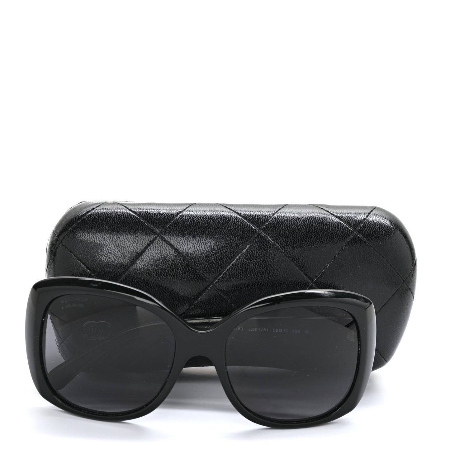 Acetate Polarized CC Sunglasses 5183 Black
