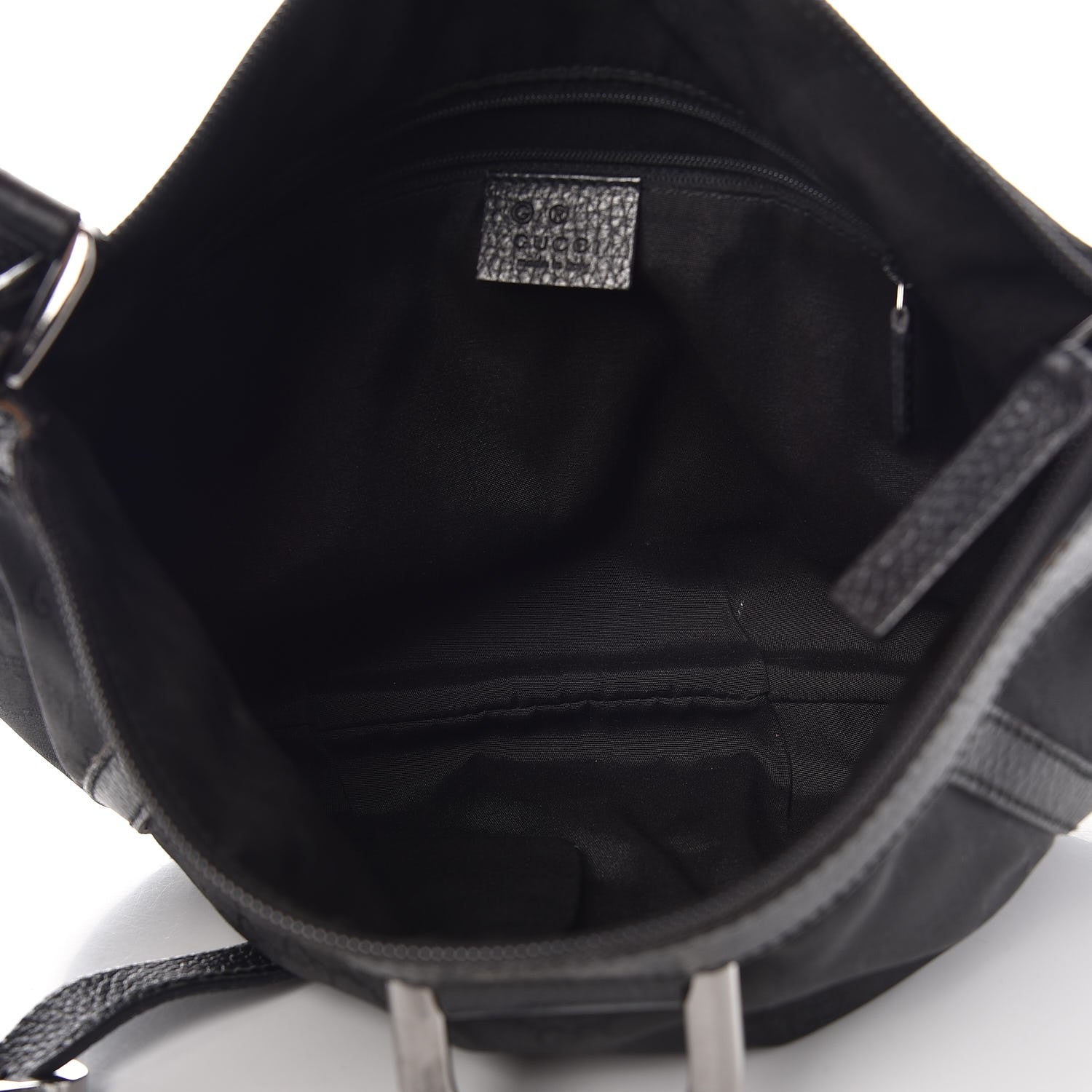 Gucci Nylon Monogram Small D Silver Ring Messenger Black 5 of 17