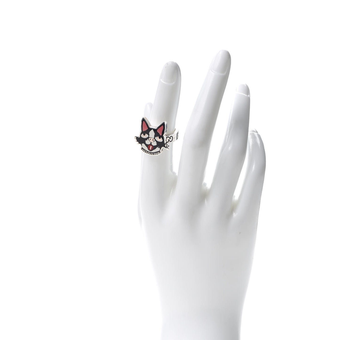 Sterling Silver Enamel Bosco Ring 52 6
