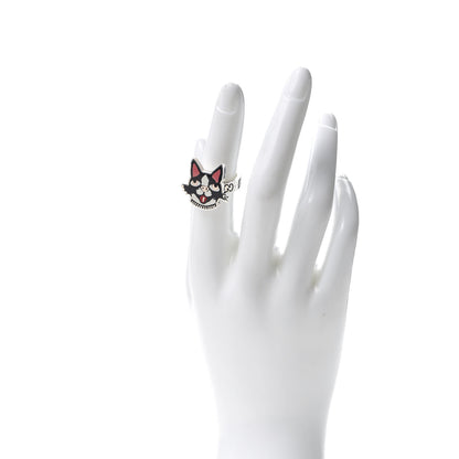 Gucci Sterling Silver Enamel Bosco Ring 52 6 2 of 6