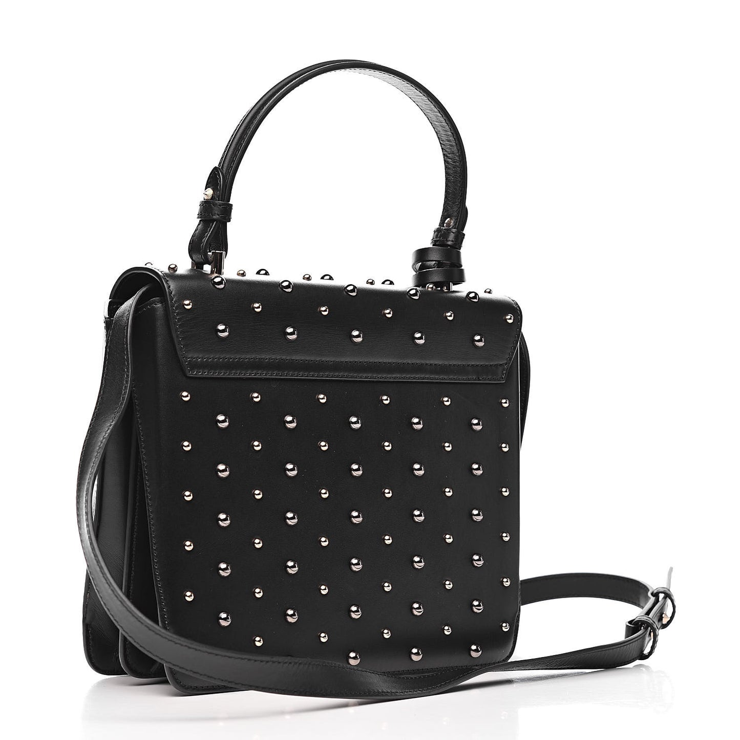 Nappa Studded Medium DV ONE Satchel Black