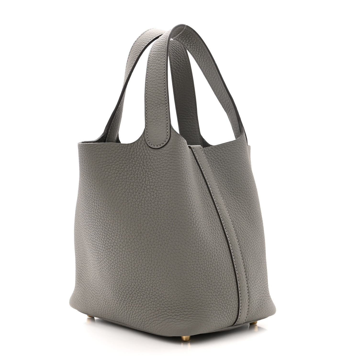 Hermes Taurillon Clemence Picotin Lock 18 PM Gris Meyer 3 of 10