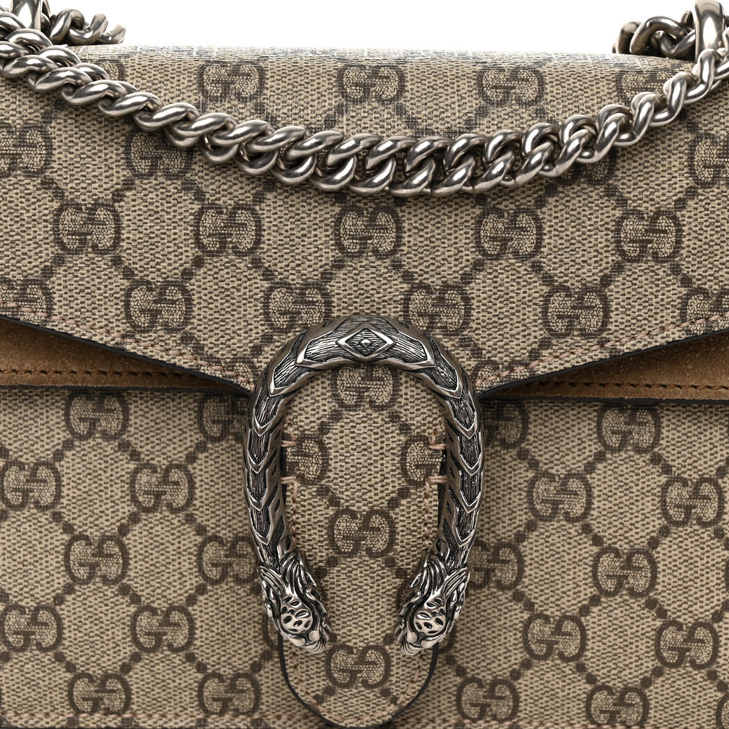 GG Supreme Monogram Mini Dionysus Shoulder Bag Taupe