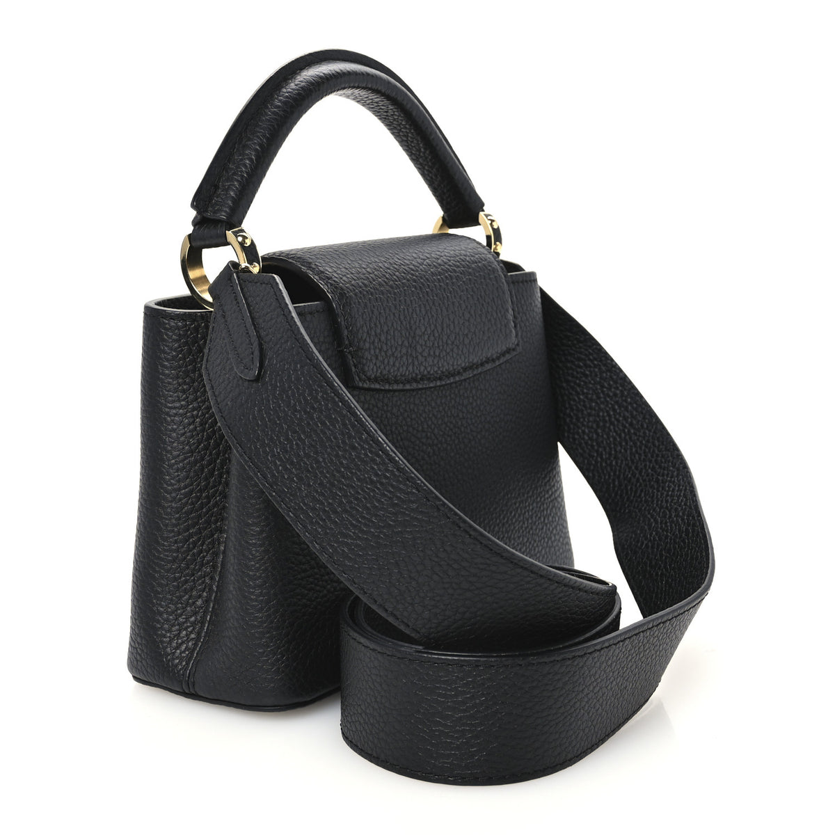Louis Vuitton Taurillon Capucines Mini Black 3 of 9
