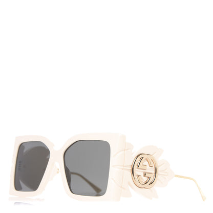 Gucci Acetate Square Frame Wing Sunglasses GG0535S Ivory 1 of 7