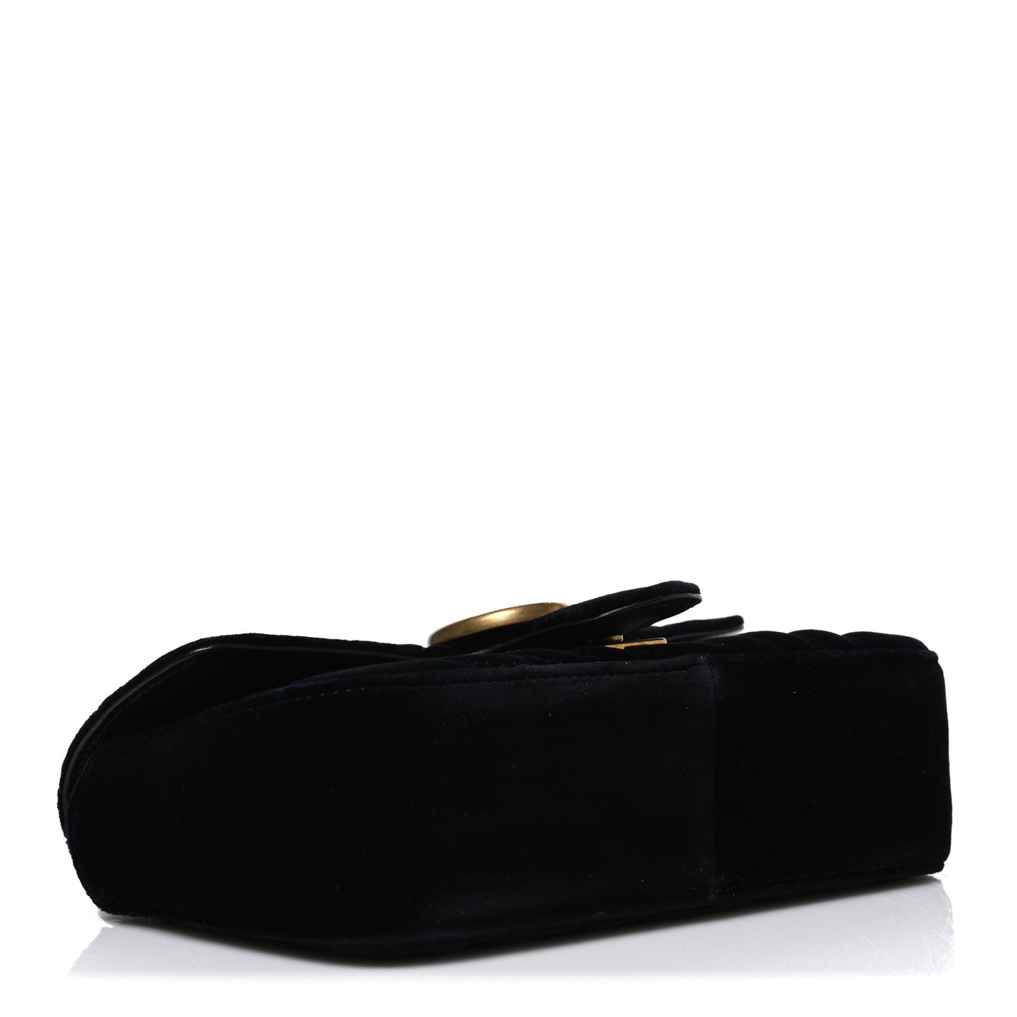 Velvet Matelasse Mini GG Marmont Shoulder Bag Black 75/30 Black