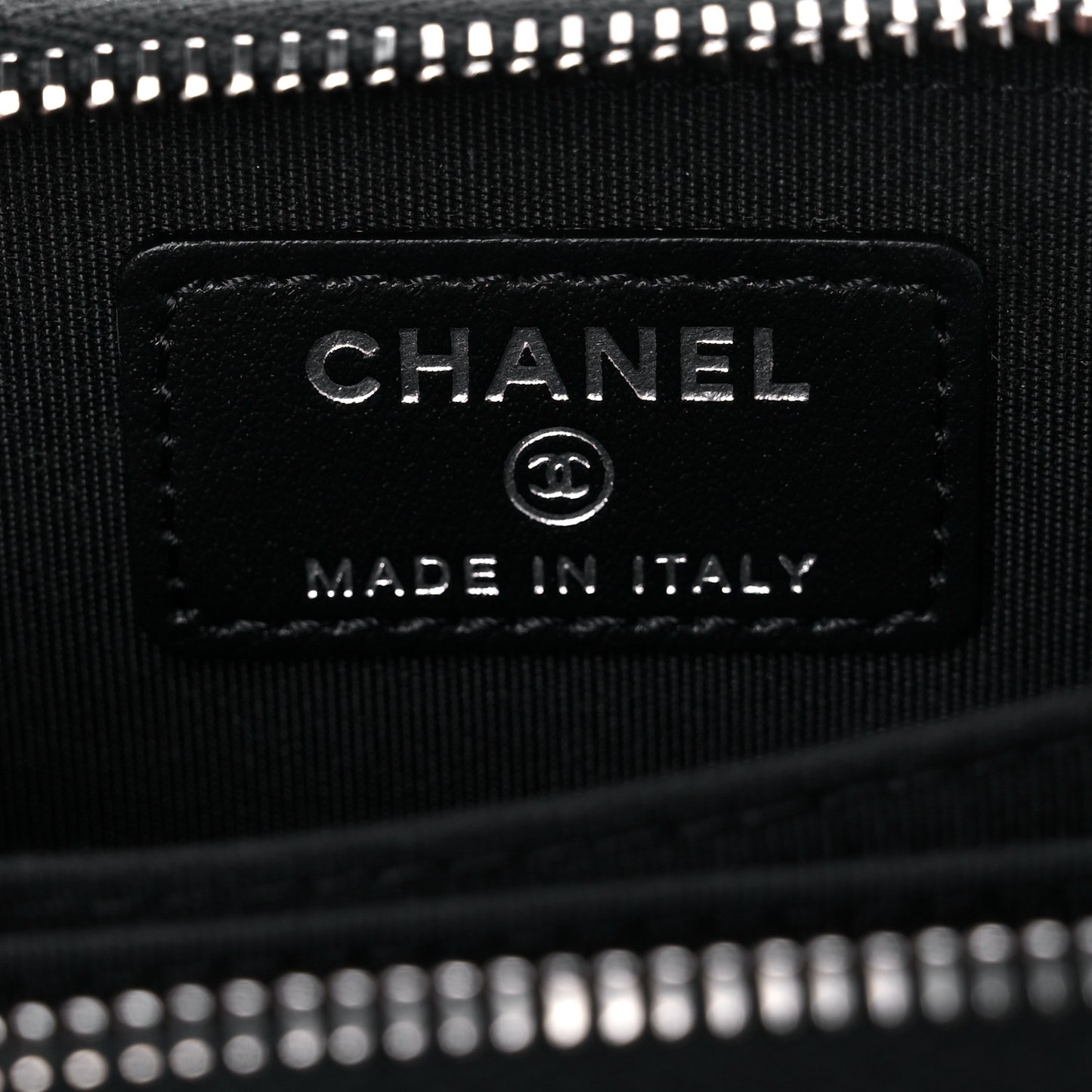 Caviar Quilted Zip Coin Purse Black