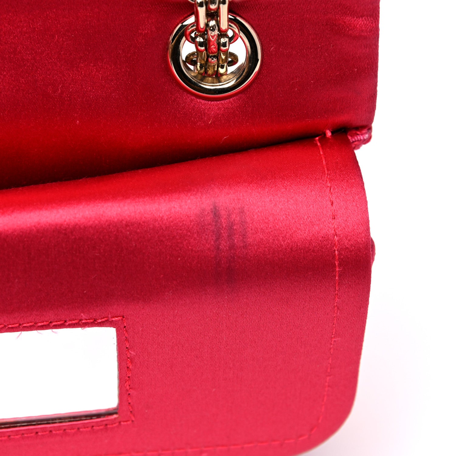 Chanel Satin Coco's Croc 2.55 Reissue 225 Flap Pink 16 of 19