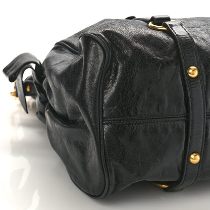 Miu Miu Vitello Lux Bow Tote Black 7 of 8