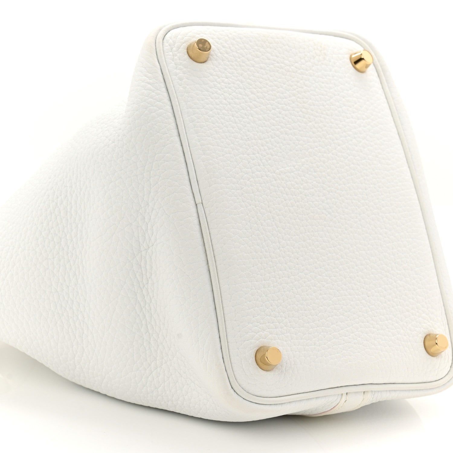 Hermes Taurillon Clemence Picotin Lock 18 PM White 9 of 10