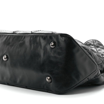 Chanel Aged Calfskin Quilted Coco Supple Hobo Black 8 of 10