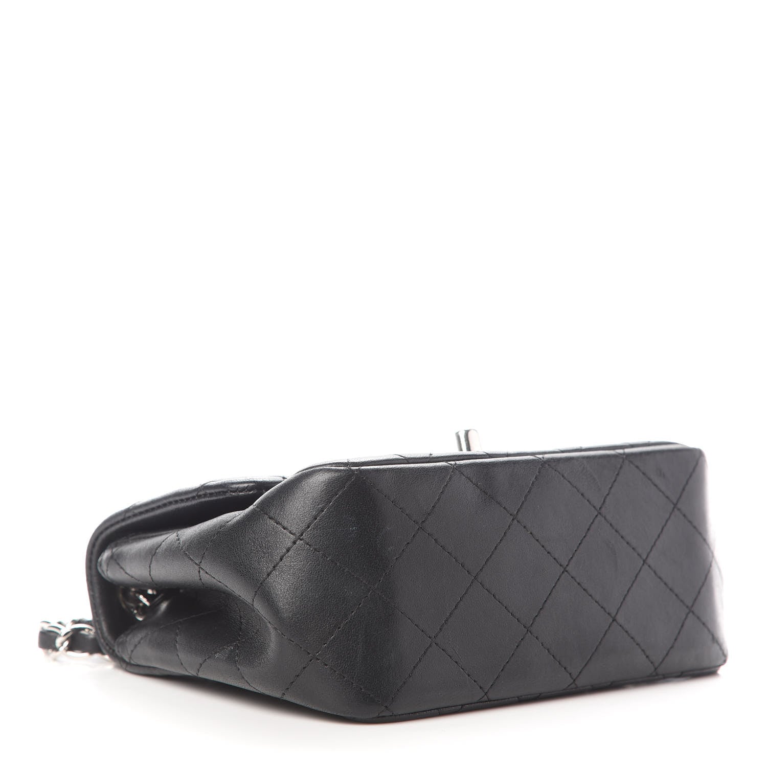 Chanel Lambskin Quilted Mini Square Flap Black 3 of 8