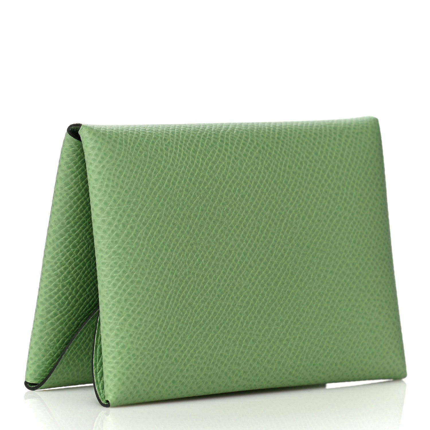 Hermes Epsom Calvi Duo Card Case Vert Criquet 3 of 10