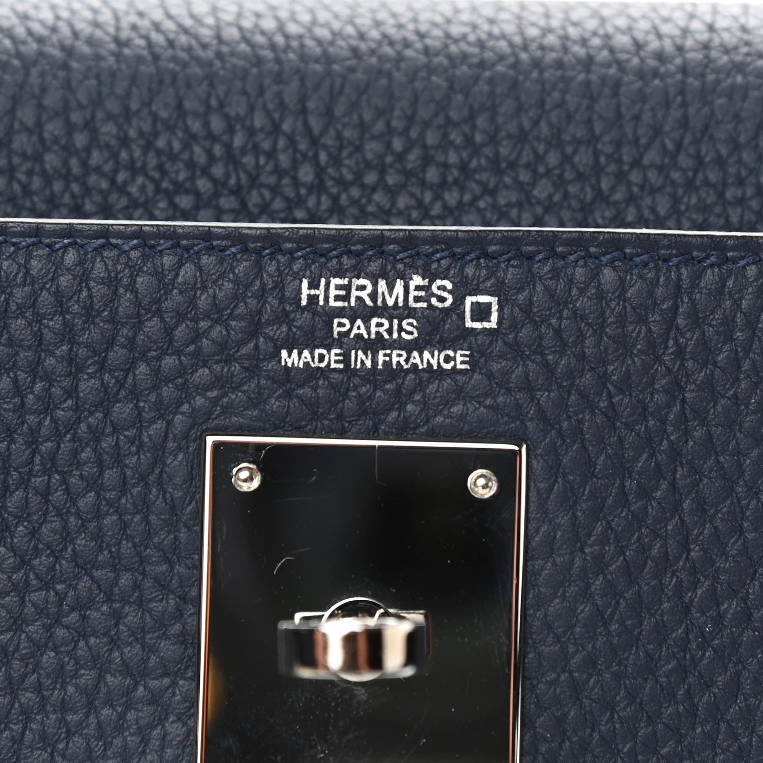 Hermes Togo Matte Alligator Kelly Retourne Touch 28 Bleu Nuit Bleu Marine 6 of 9