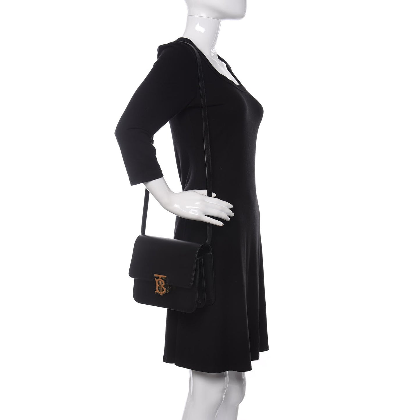 Calfskin Small TB Bag Black