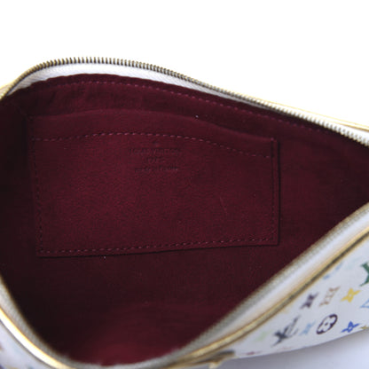 Louis Vuitton Monogram Multicolor Kate Clutch White 12 of 14