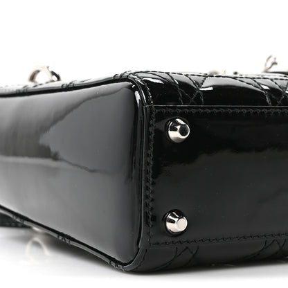 Christian Dior Patent Cannage Mini Lady Dior Black 8 of 10